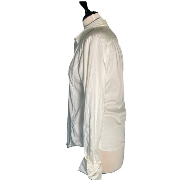 Talbots Size 6 Cotton Blend Stretch Shirt Top Blouse Women - Picture 3 of 4